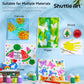Shuttle Art Washable Finger Paint Set, 15 Colors (2 fl oz) Toddler Paint, Non-Toxic Finger Painting for Toddlers, Kids Arts and Crafts