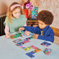 eeBoo Giant Shiny Butterfly Dominoes - 28 Oversized Tiles, Colorful Holographic Foil, Tile Laying Matching Game, Screen-Free Fun, Kids Ages 3 and up