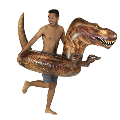 PoolCandy Inflatable T-Rex Dinosaur 48" Swim Ring