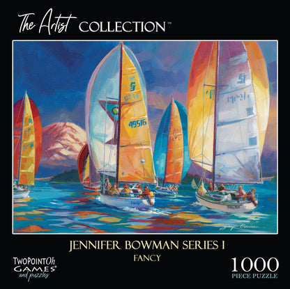 Nearly Impossible 1000 Piece Difficult Jigsaw Puzzle Featuring Licensed Sailboat Artwork Fancy - Hardest Challenging Puzzles for Adults, Teens