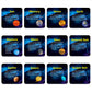 Giant Magnetic Solar System with 12 Individual Briefing Magnets.Perfect for Toddlers and Kids. (24 PCS)