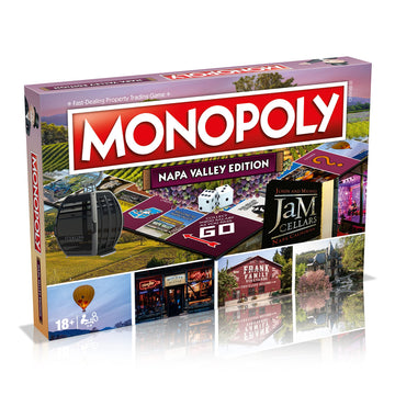 Monopoly Board Game Napa Valley Edition: 2-6 Players Family Board Games for Kids and Adults, Board Games for Kids 8 and up, for Kids and Adults, Ideal