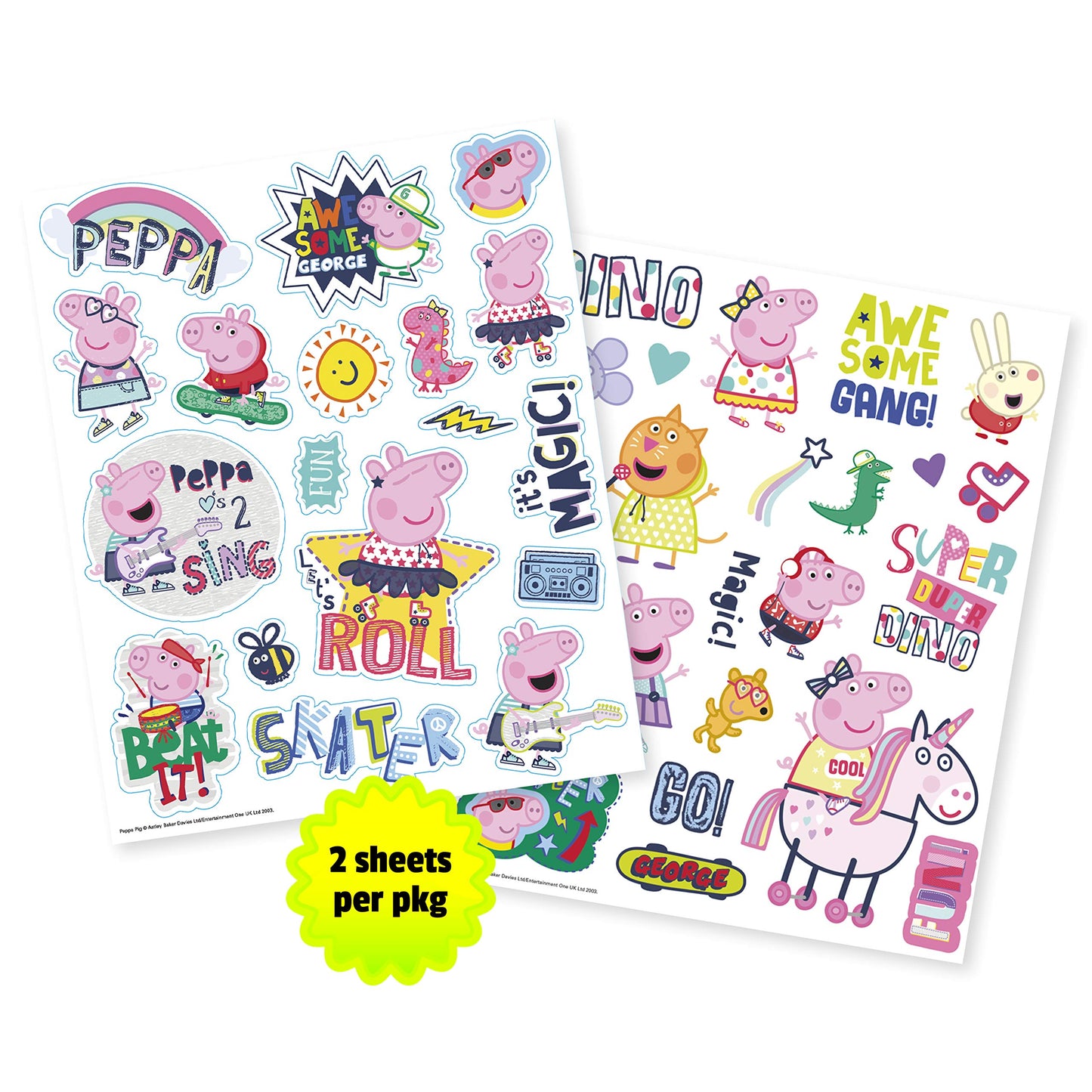 Trends International Peppa Pig - Foldover Sticker 10Count Bundle