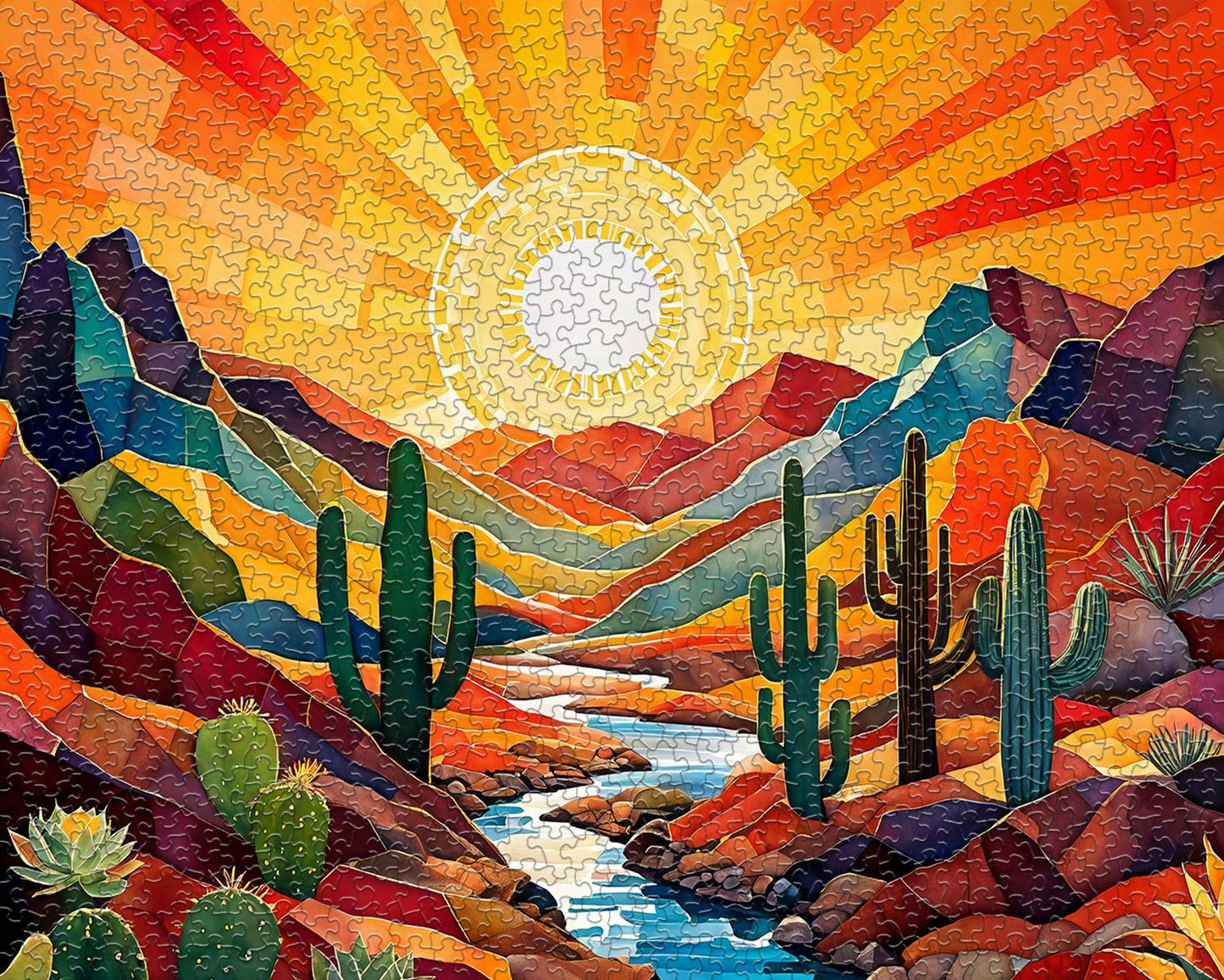 Springbok Southwest Sunrise 1000 Piece Jigsaw Puzzle for Adults