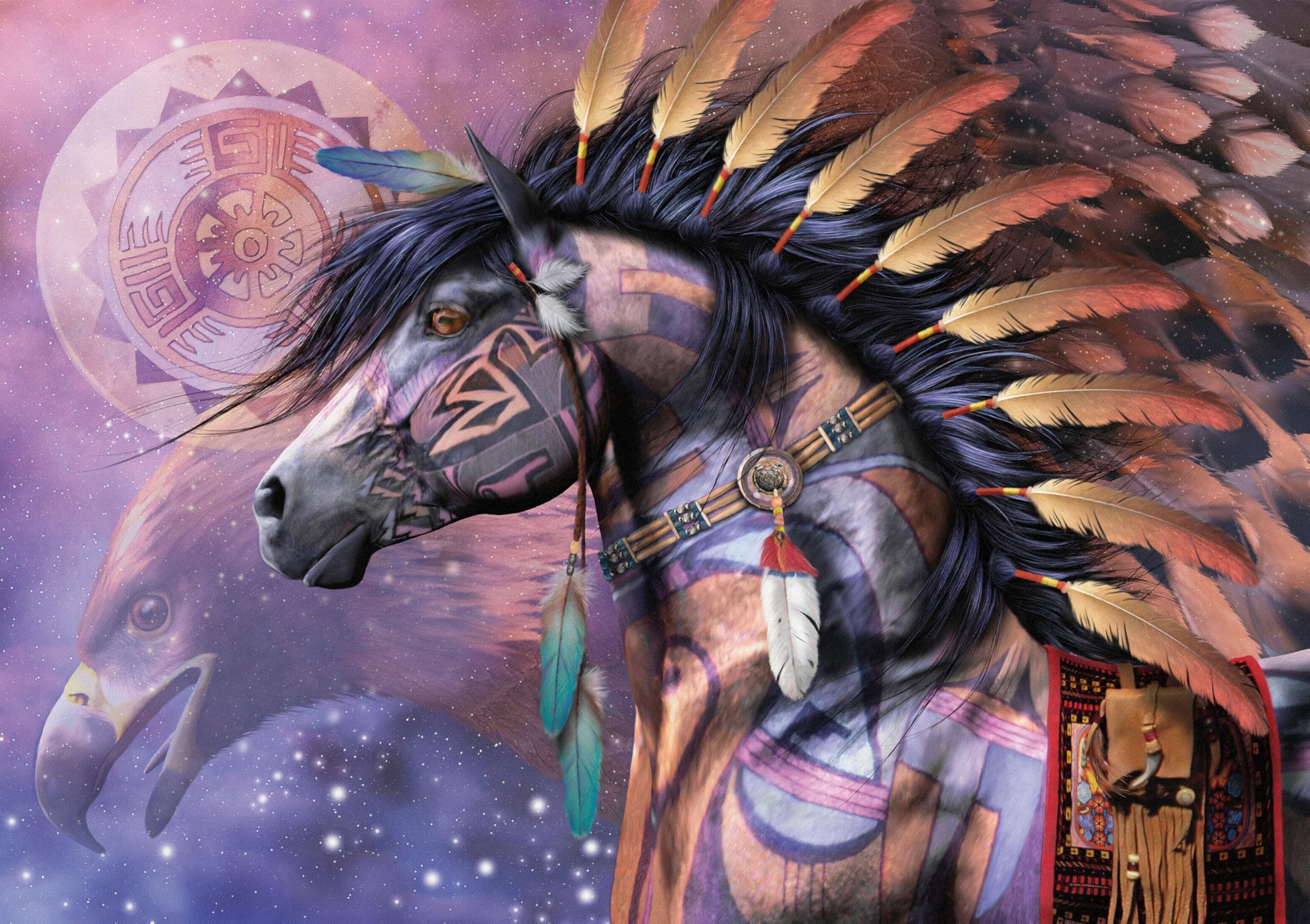 Ceaco - Shaman Native American Art - 500 Piece Jigsaw Puzzle for Adults