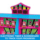 Kidoozie - Electronic Arcade Down The Clown - Electronic Tabletop Arcade Game for Kids, Lights and Sounds Family Skill Toy, Ages 4+