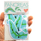 I Heart Guts Pack of Pancreas Stickers - 15 Pancreas Stickers - Cute and Educational Vinyl Stickers for Diabetics, Endocrinology Gifts, or Sweet