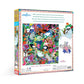 eeBoo: Piece and Love Sloths 1000 Piece Square Adult Jigsaw Puzzle, Puzzle for Adults and Families, Glossy, Sturdy Pieces and Minimal Puzzle Dust