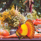 Beistle Tissue Turkey Centerpieces 12", Pack of 2, Fall Colors