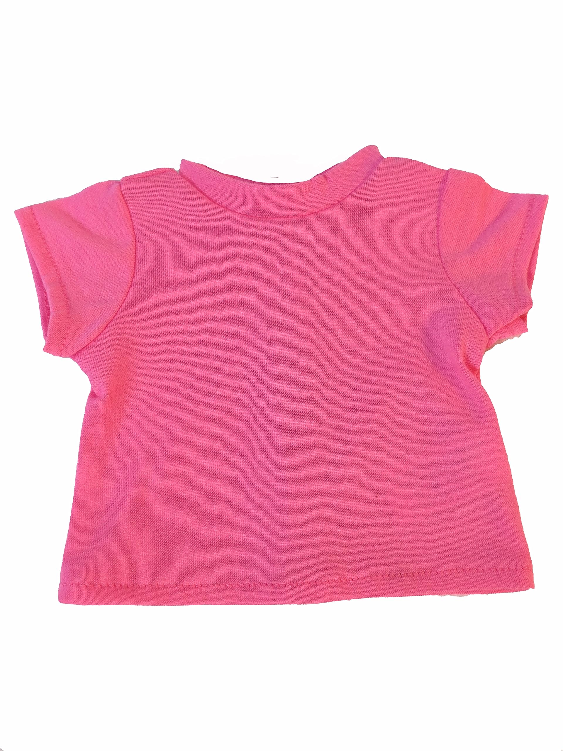 American Fashion World T-Shirts Vibrant Colors for 18-Inch Dolls | Pack of 5 | Premium Quality & Trendy Design | Dolls Clothes | Outfit Fashions