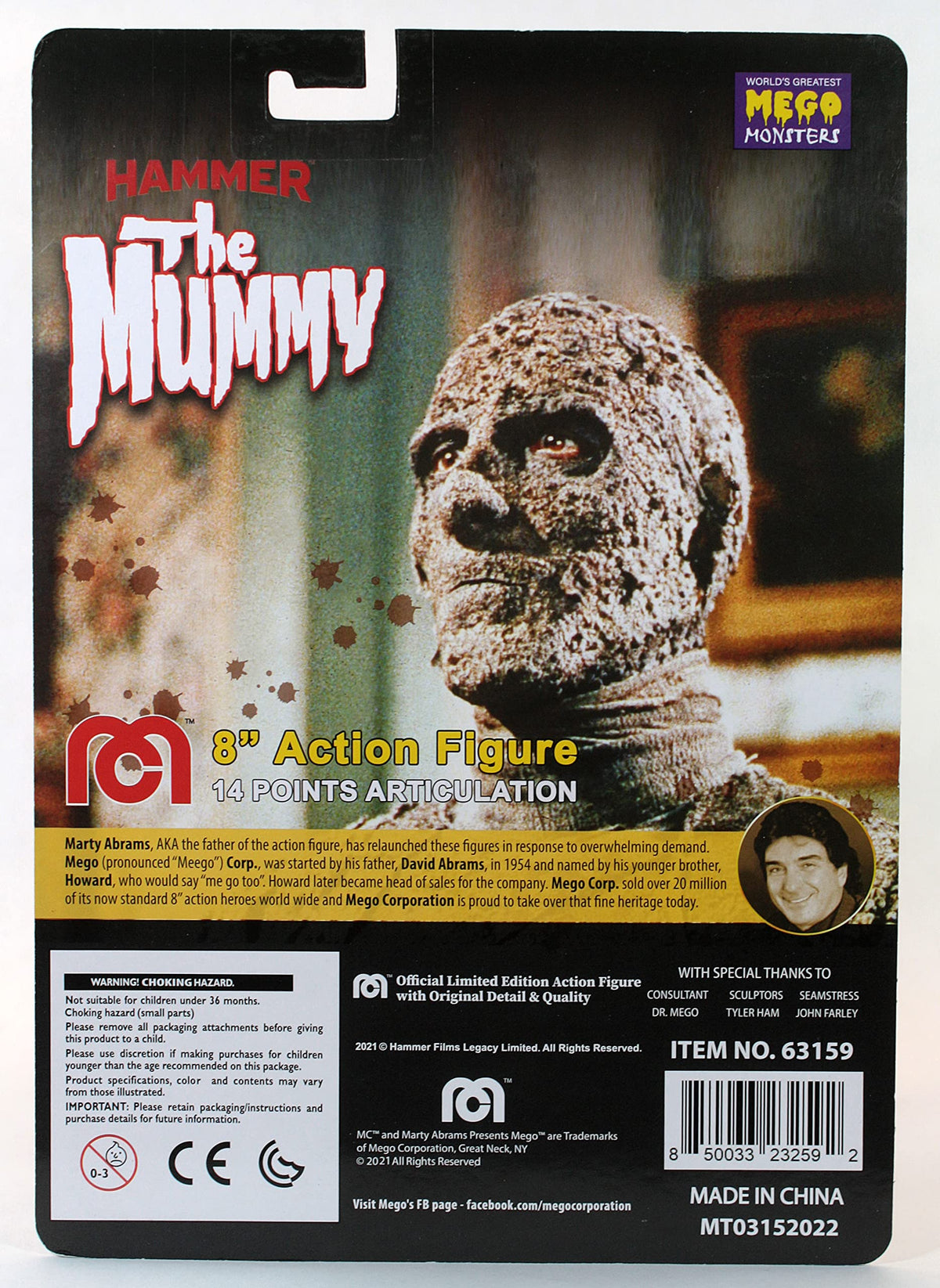 Hammer Mummy 8-Inch Action Figure