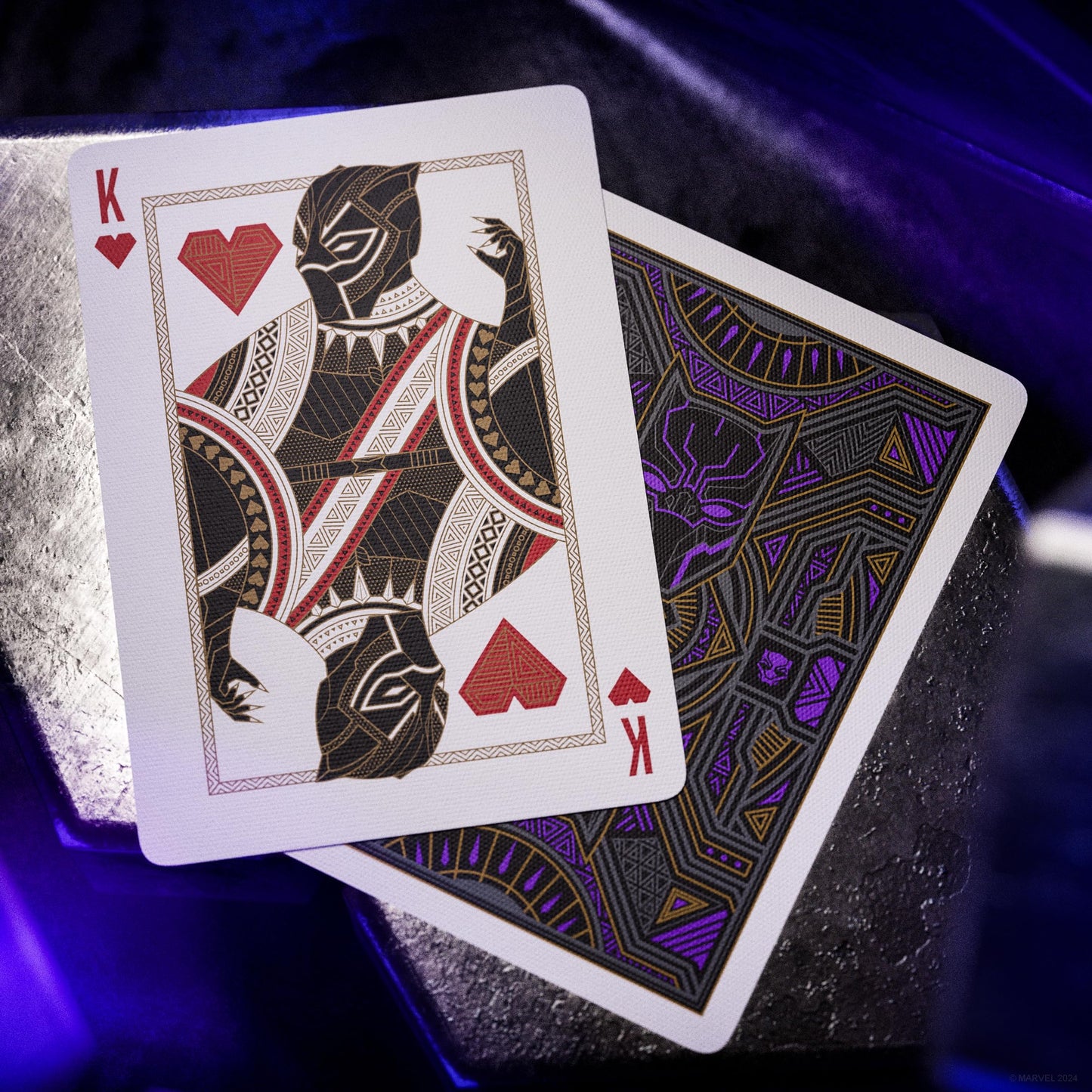 theory11 Black Panther Premium Marvel Playing Cards, Poker Size Standard Index, Foil Playing Cards