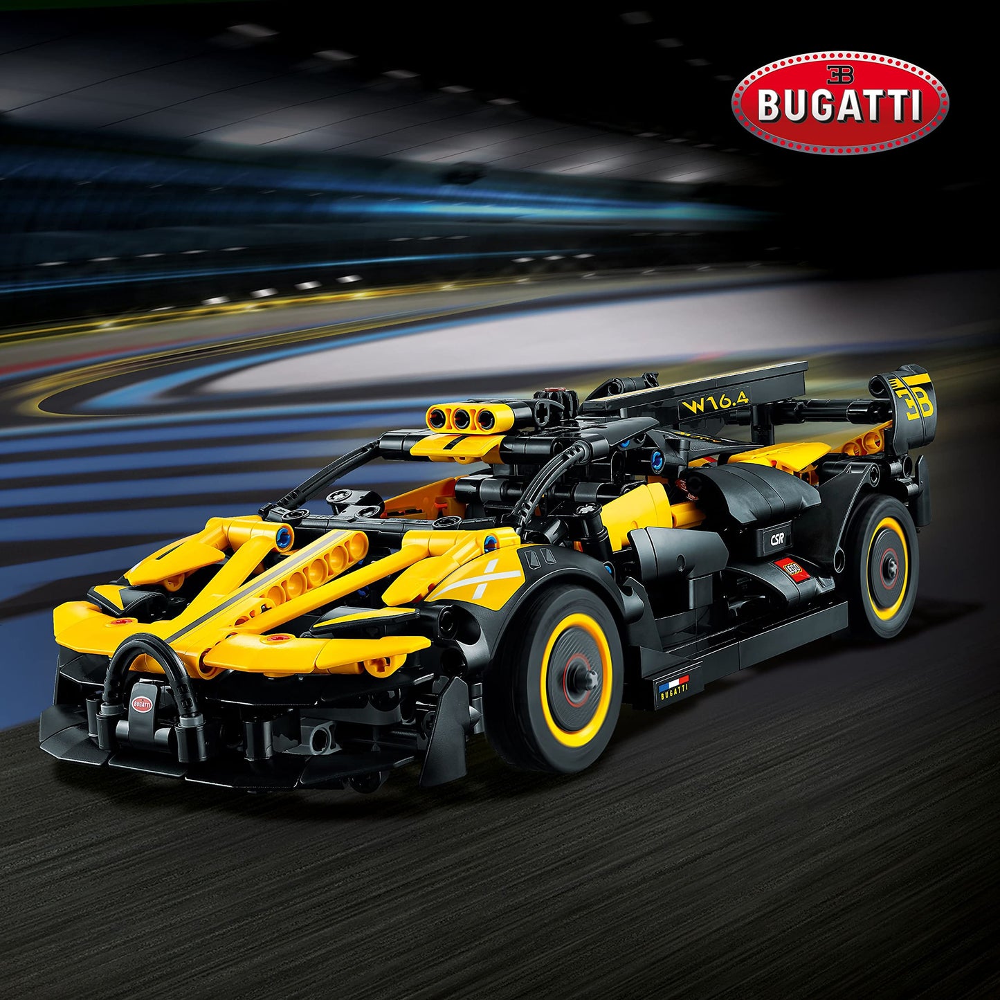 LEGO Technic Bugatti Bolide Racing Car Building Set - Model and Race Engineering Toy for Back to School, Collectible Sports Car Construction Kit