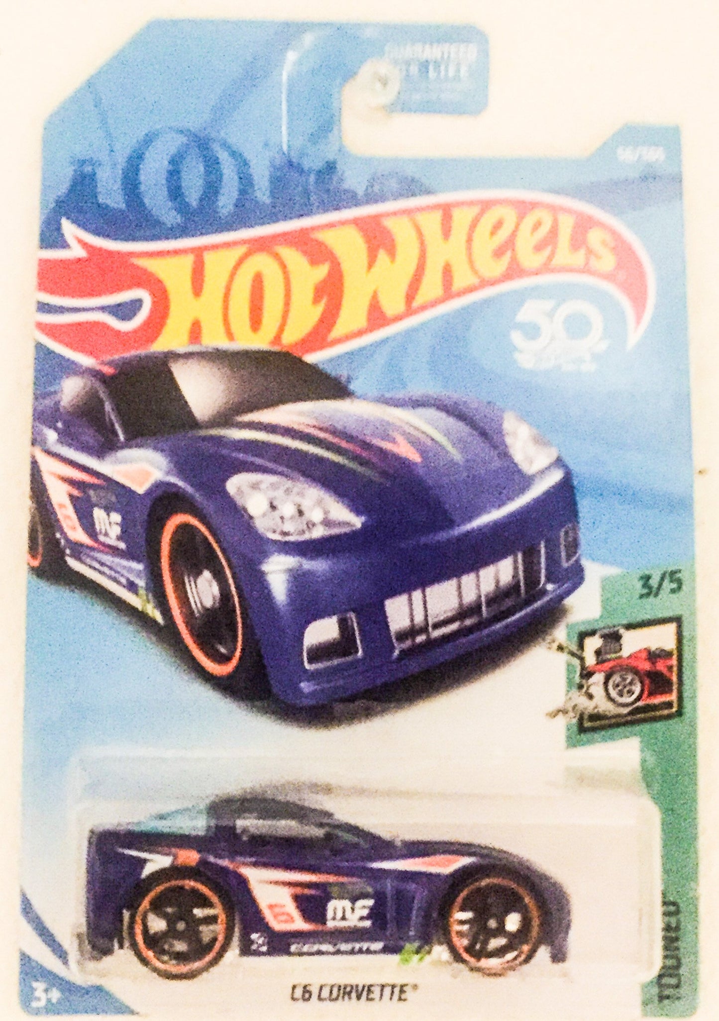 hot wheels blue c6 corvette tooned 50 years 56 of 565