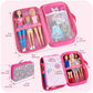 Badger Basket Stylish Travel Case for 12 Inch Fashion Dolls - Storage Solution with Pockets for Doll Accessories - Best for On-The-Go Travel