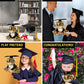 DolliBu Squat Leopard Graduation Plush Toy - Soft Leopard Plush Graduation Stuffed Animal Dress Up with Gown & Cap with Tassel Outfit - Gift