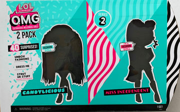 MGA Entertainment L.O.L. O.M.G Surprise Fashion Dolls- Candylicious & Miss Independent