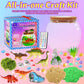Gifmore Dinosaur Light Up Terrarium Kit for Boys Ages 4-12, DIY Dinosaur Crafts Toy Set, Birthday Presents for Kids Boys