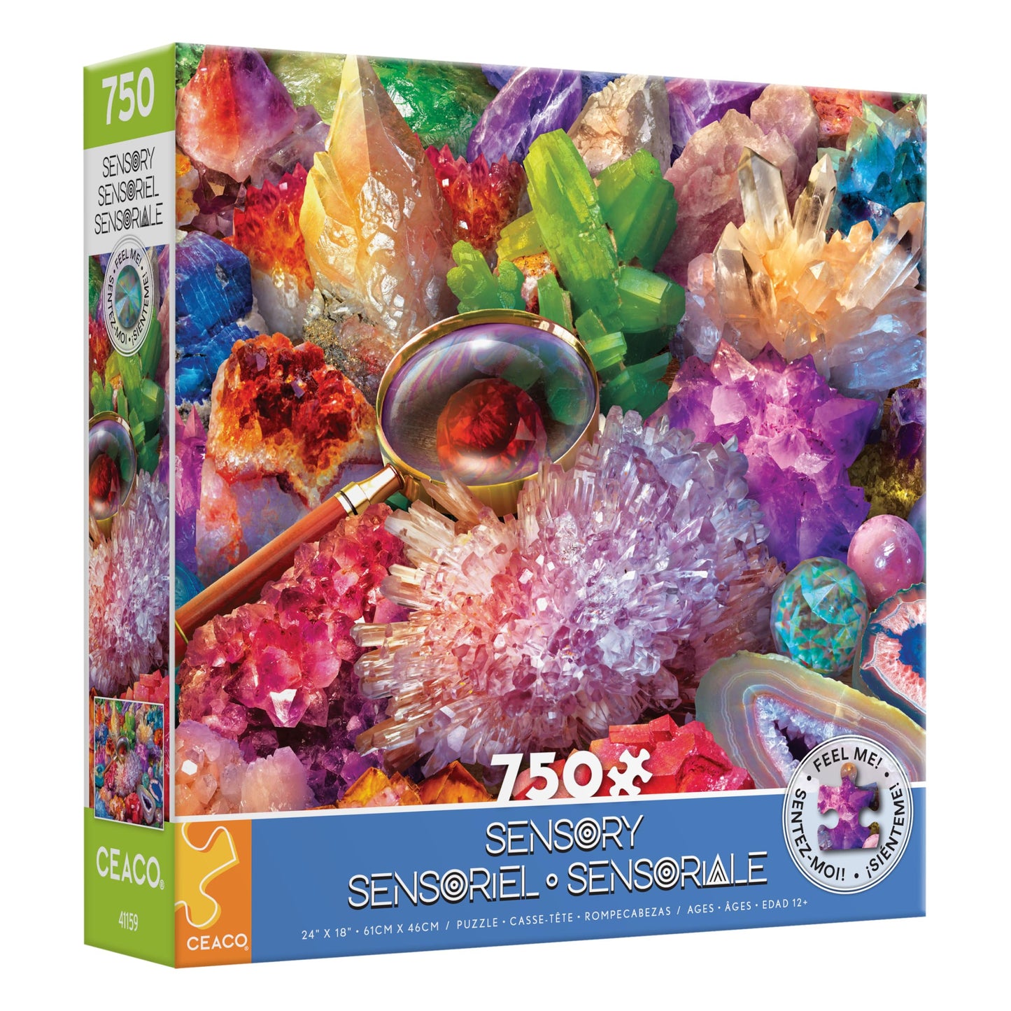 Ceaco -750 Piece Jigsaw Puzzle - Eduard - Textured - Sparkling Minerals - Relaxing and Fun Activity for Adults