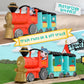 Honey Bee Acres Thistlestop Train Station, Complete Set with Miniature Doll Figure, 19 Pieces