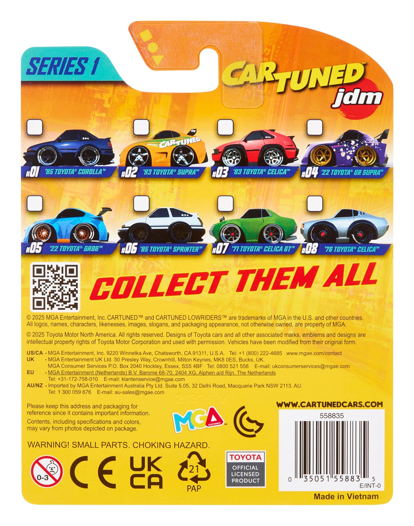 MGA Entertainment CarTuned JDM Tuners Series 1-1985-87 (AE86) Sprinter Trueno GT-Apex