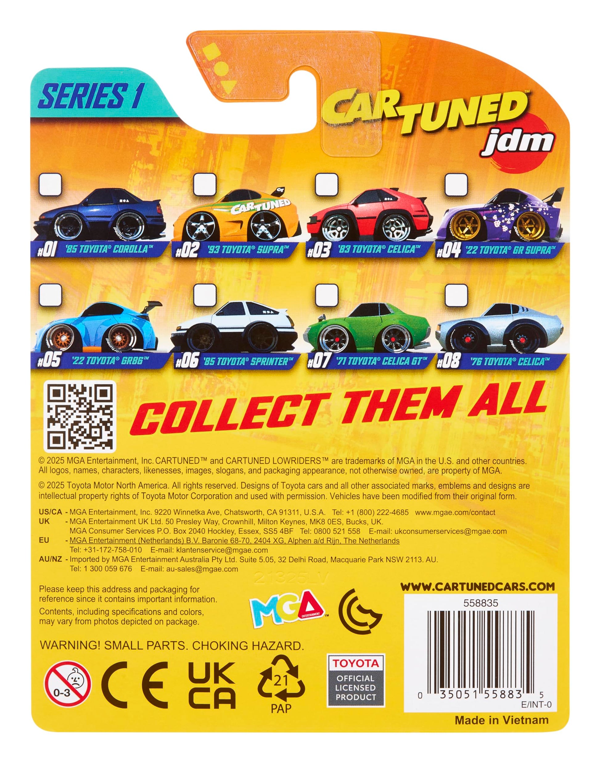 MGA Entertainment CarTuned JDM Tuners Series 1-1985-87 (AE86) Sprinter Trueno GT-Apex