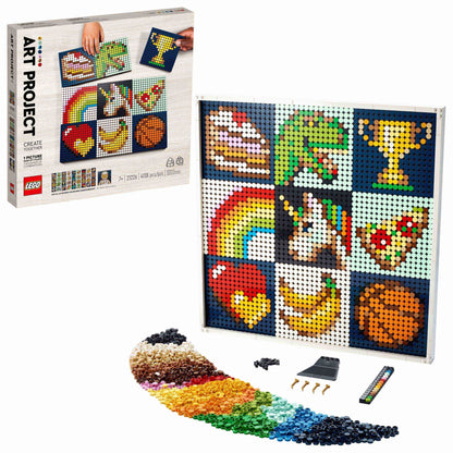 LEGO Art: Art Project - Create Together 21226 Building Kit; A Great Creative Opportunity to Make Fun Wall Art (4,138 Pieces)