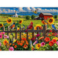 White Mountain 500 Piece Jigsaw Puzzle Spring Flower Bird, Sunday Gathering