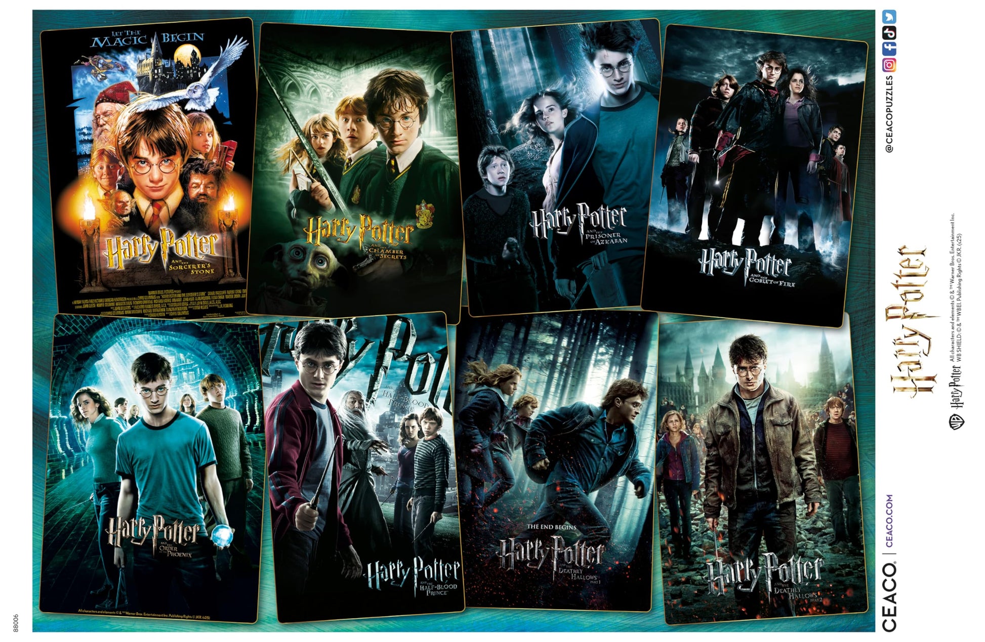 Ceaco - Harry Potter Posters - 1000 Piece Jigsaw Puzzle for Adults
