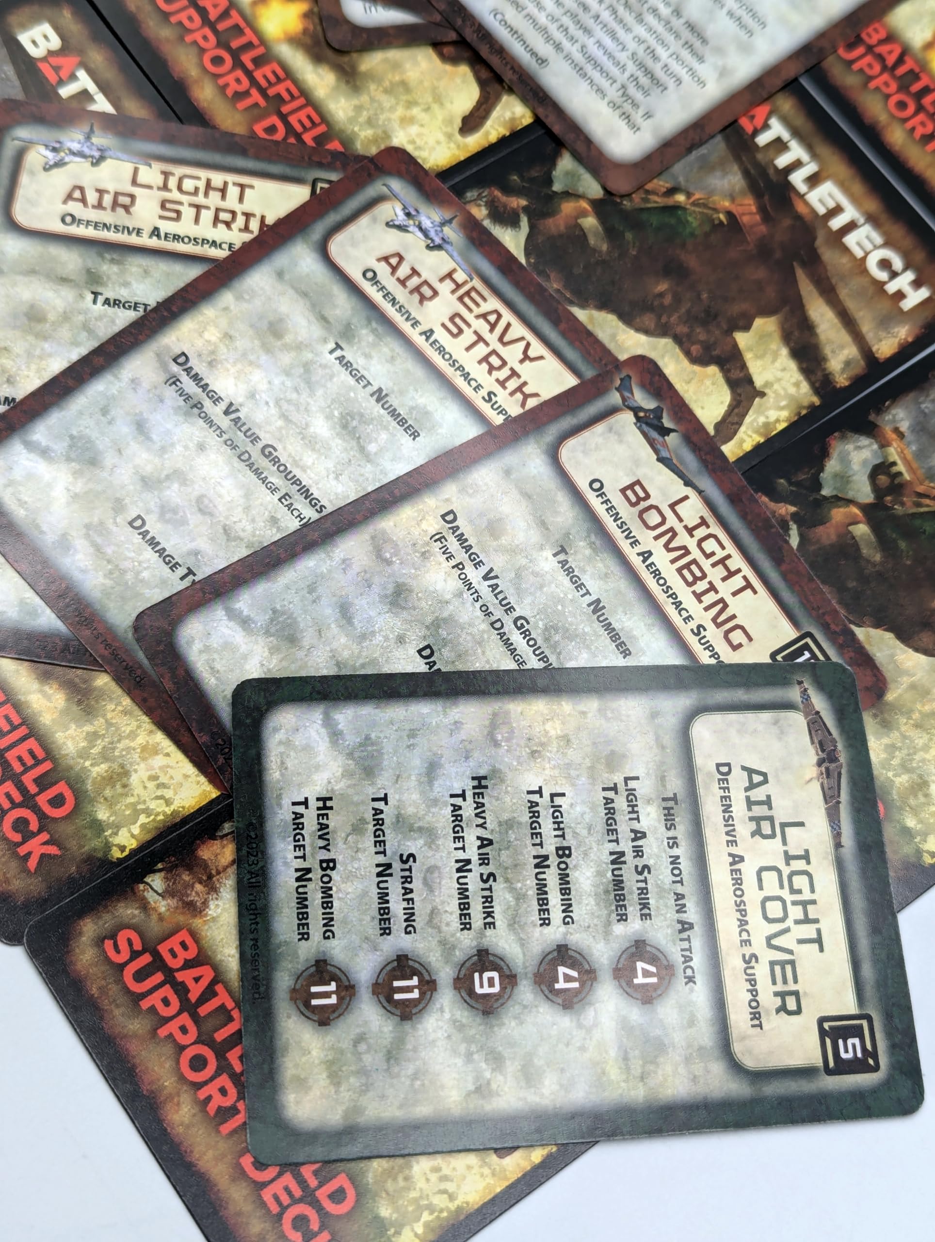 Catalyst Game Labs Battlefield Support Deck Revised - Strategy Card Game for BattleMech Fans - 55 Cards, Ages 14+