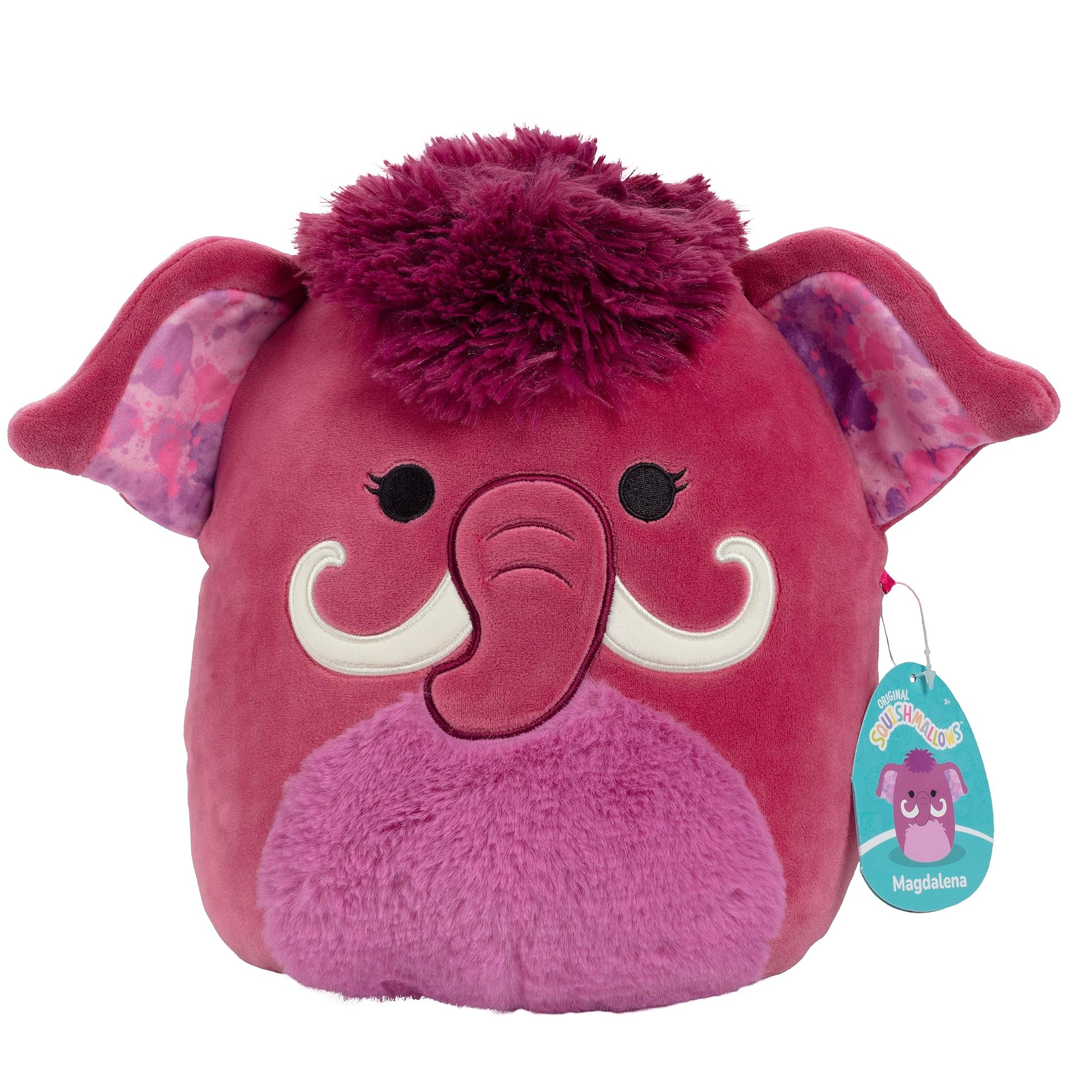 Squishmallows 10 Inch 2-Pack Purple Owl & Mammoth Plush Set Official Jazwares - Soft Squishy Stuffed Animals Collectible Cuddly Plush Toy Duo - Gift
