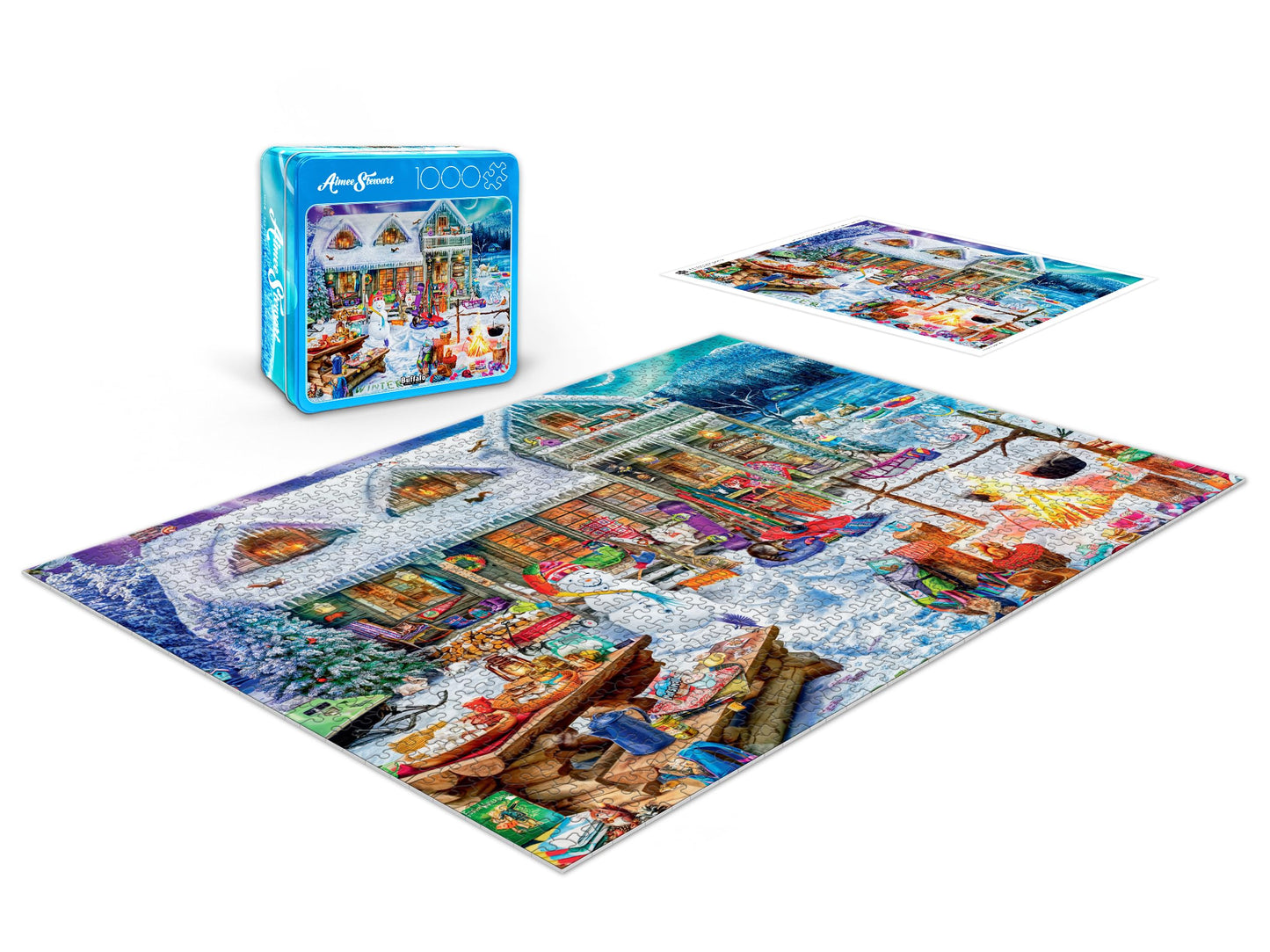 Buffalo Games - Aimee Stewart Winterland Fun - 1000 Piece Puzzle for Adults
