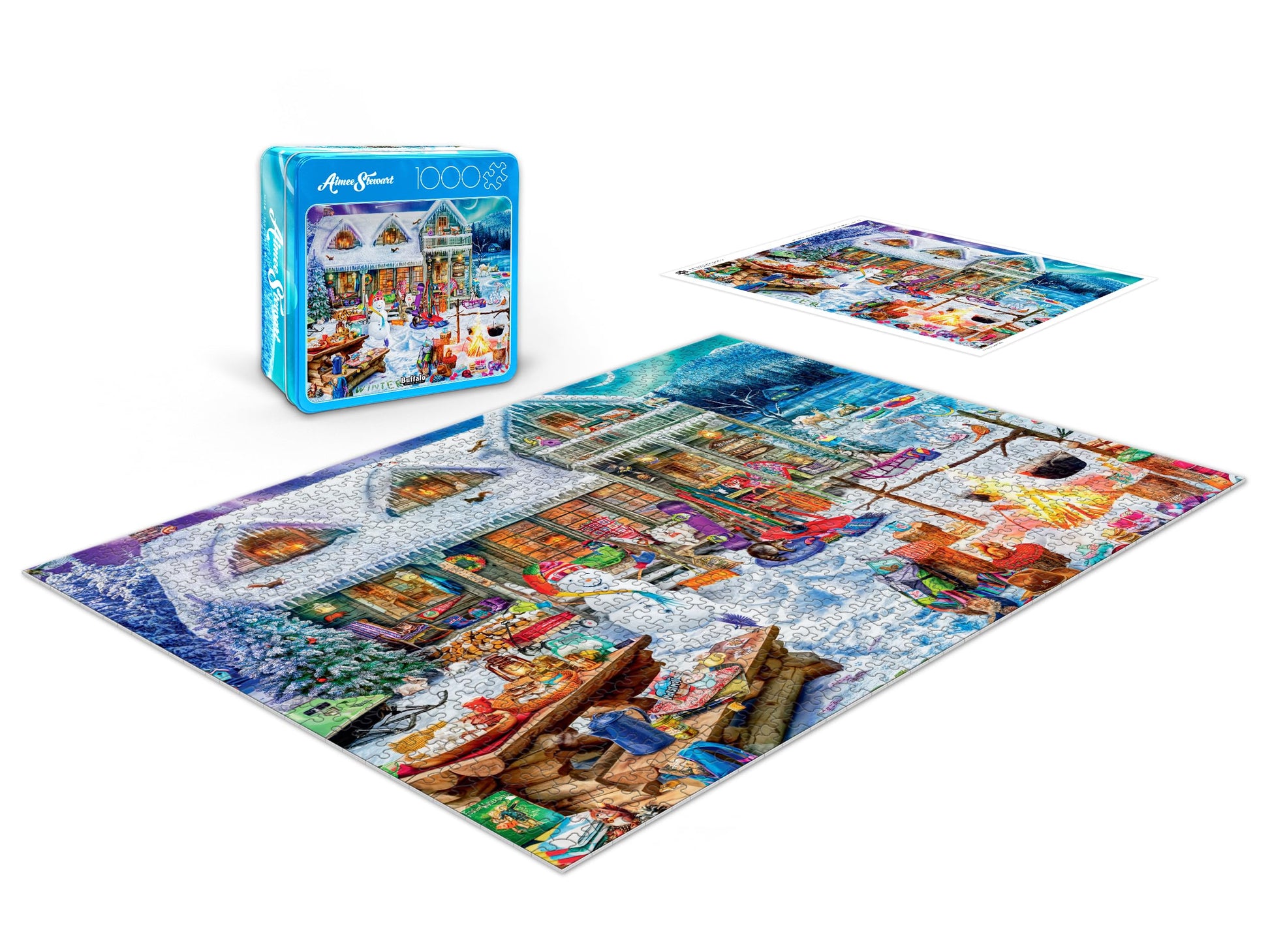 Buffalo Games - Aimee Stewart Winterland Fun - 1000 Piece Puzzle for Adults