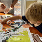 Huge Mosaic Puzzle Poster Kits | Group Project | No Mess Paint by Sticker | Stay at Home Activity | Classroom | One Sticker at a Time! | Large Tiger |
