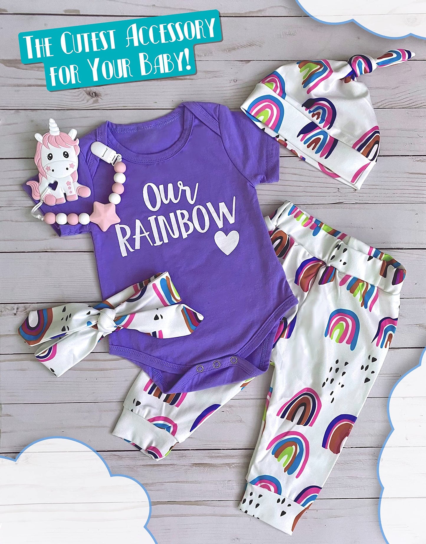 Unicorn Silicone Teething Toy! 100% Safe, Non-Toxic, BPA Free and Effective for Teething Pain Relief...Adorable Unicorn Teether Designed for a Happy