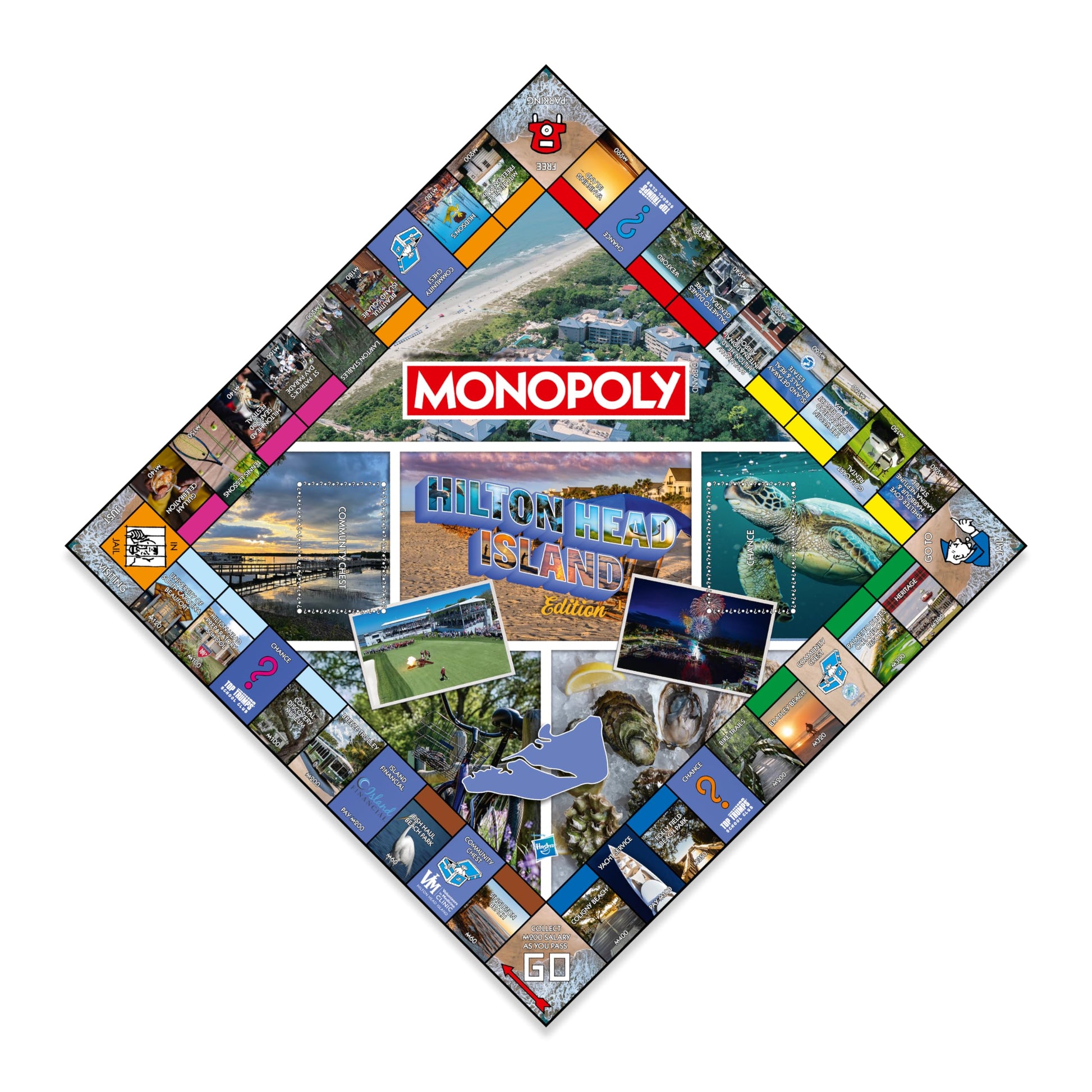 Monopoly Board Game - Hilton Head, SC Edition: 2-6 Players Family Board Games for Kids and Adults, Board Games for Kids 8 and Up, Great for Game Night