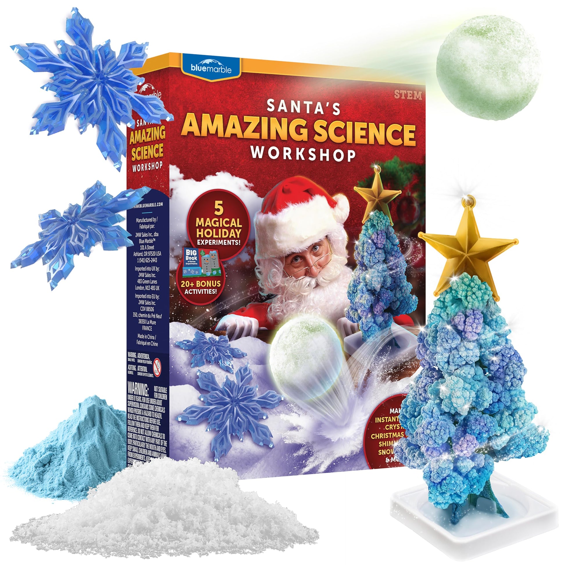 Blue Marble Santa's Christmas Science Workshop Kit for Kids Ages 8+