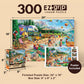 MasterPieces - 300 Piece Jigsaw Puzzle, Large EZ Grip Shapes, Camp Day at the Lake, Fun for Adults, Seniors, Family, Kids, Non-Glare Finish, 18"x24"