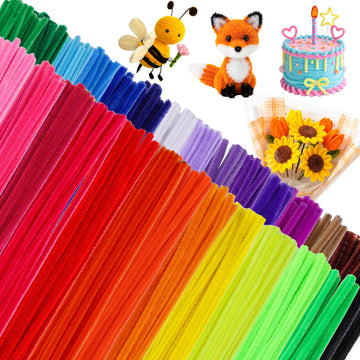 Caydo 324 Pieces Pipe Cleaners 27 Colors Chenille Stems for Home Decorations DIY Art Creative Crafts Project (6 mm x 12 Inch)