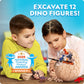National Geographic Jumbo Dinosaur Egg Dig Kit with 12 Dino Figures