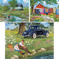 Bits and Pieces - Value Set of Three 500 Piece Jigsaw Puzzles for Adults - Around The Bend, Plain and Fancy, Father's Day Jigsaw Puzzles by Artist
