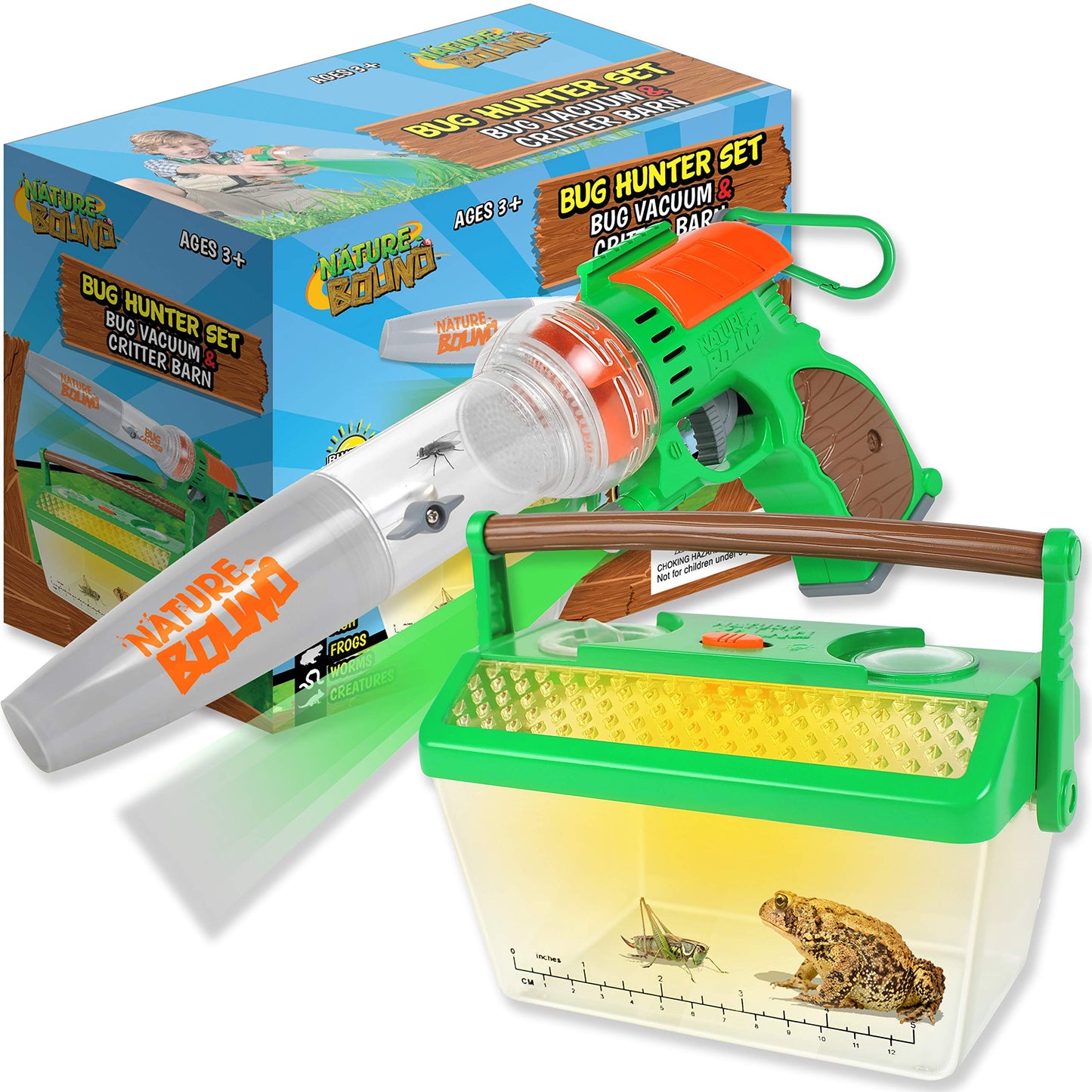 Nature Bound Bug Catcher Vacuum with Light Up Critter Habitat Case, Eco-Friendly Outdoor Toys for Kids, Includes Vacuum and Cage, Bug Vacuum for Kids