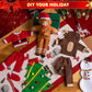 JOYIN 5 Pcs Christmas Doll Costume Set, Xmas Doll Accessories Outfits, Design for Snowman, Gingerbread Man, Christmas Tree, Reindeer and Santa
