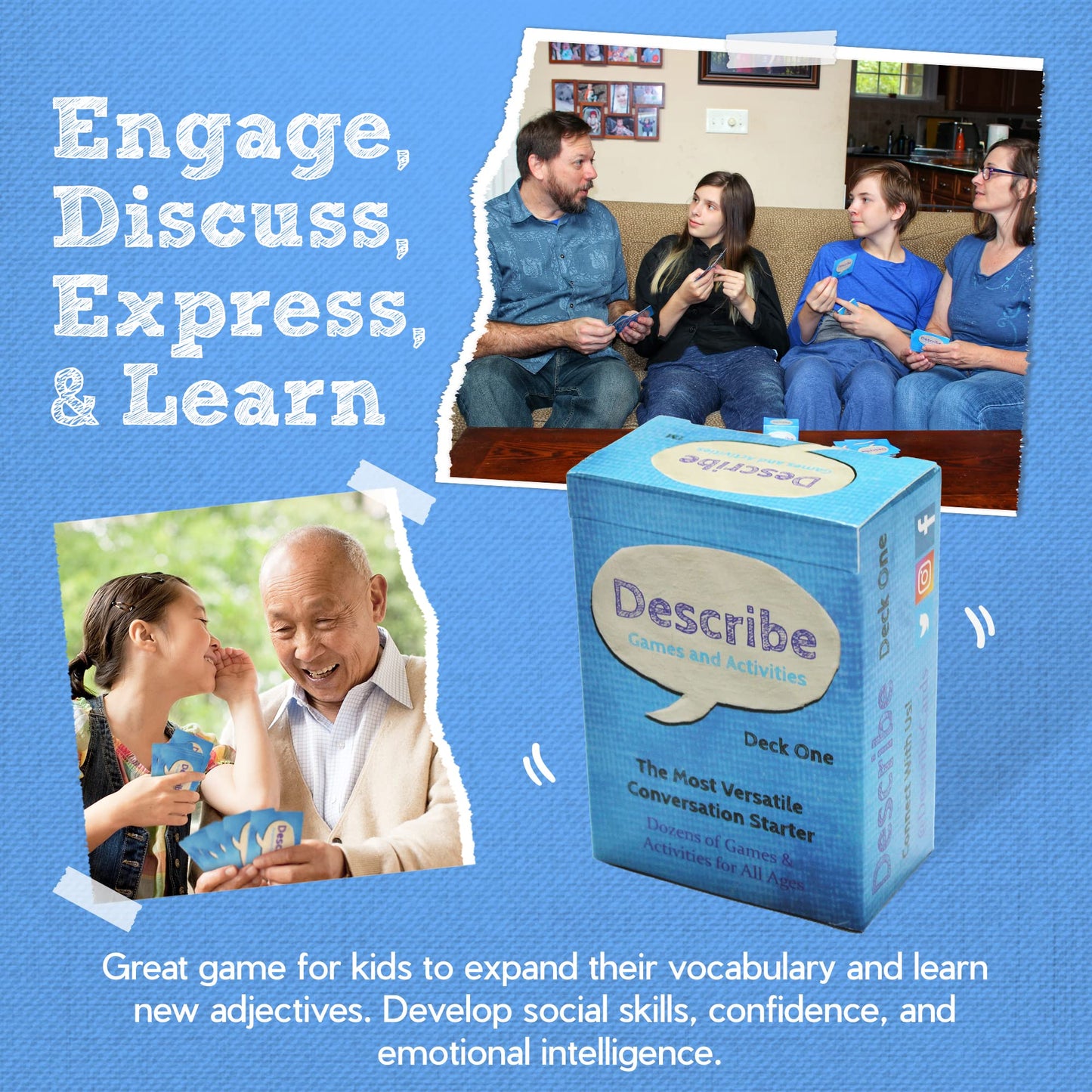 Describe Cards Deck One Conversation Cards - Creative Conversation Cards