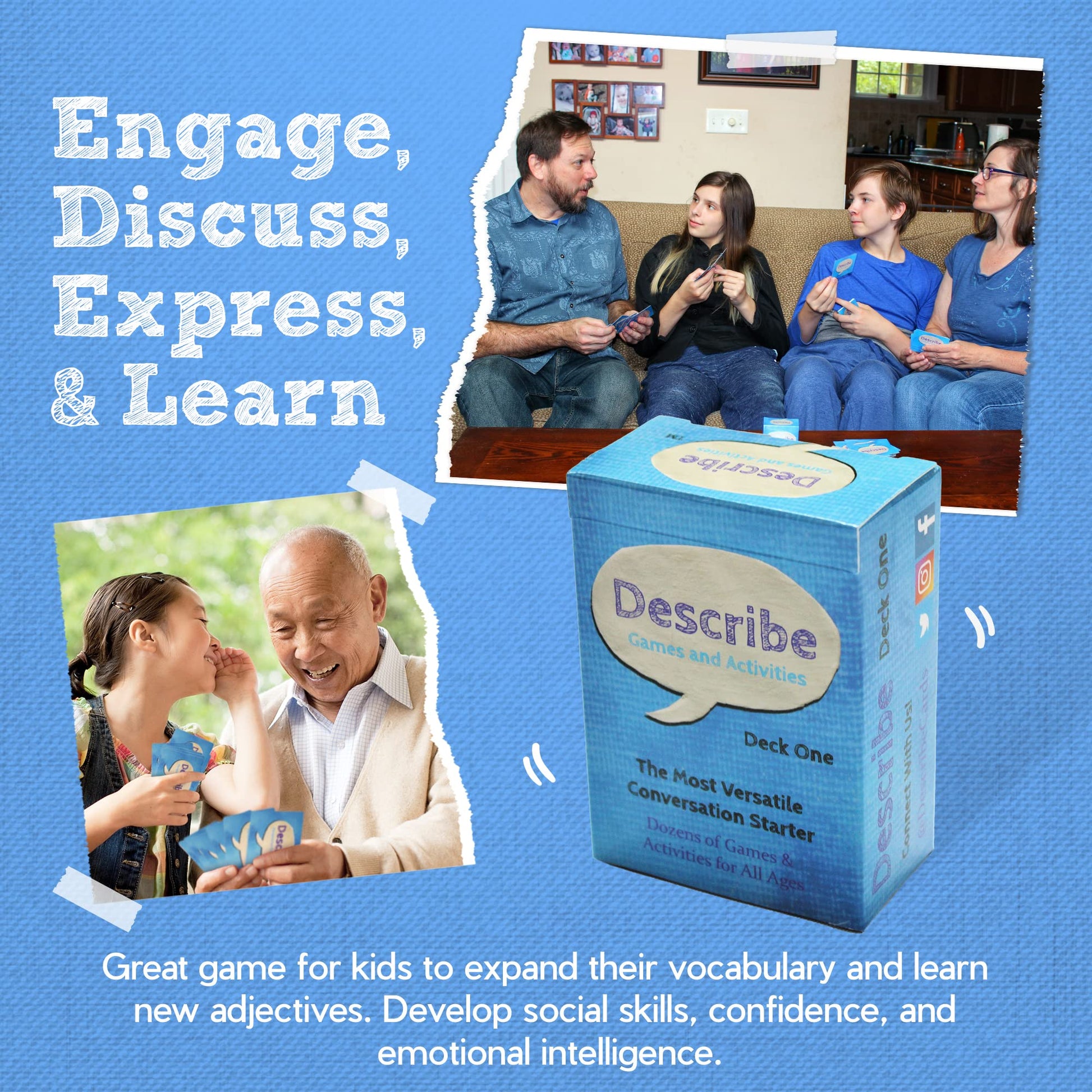 Describe Cards Deck One Conversation Cards - Creative Conversation Cards