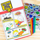 Made By Me Make Your Own Comic Book Storytelling Kit for Kids, 15-Page, Hardcover, How-to Draw Instructional Guide, Comic Inspired Stickers & Stamp