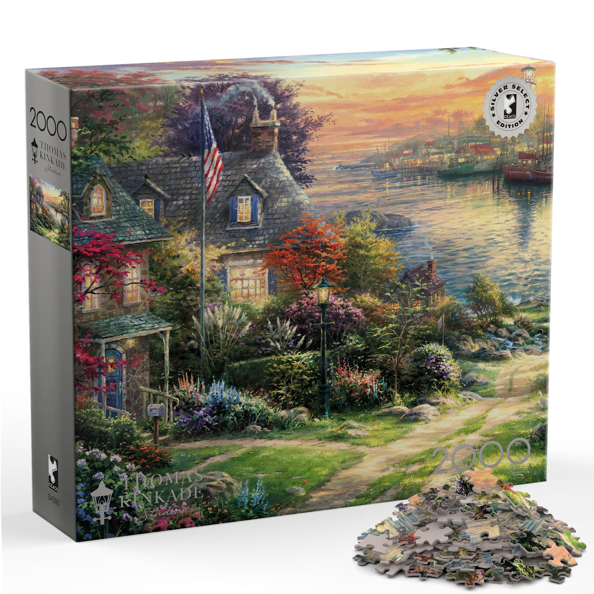 Buffalo Games - Thomas Kinkade New England - 2000 Piece Puzzle for Adults