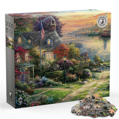 Buffalo Games - Thomas Kinkade New England - 2000 Piece Puzzle for Adults