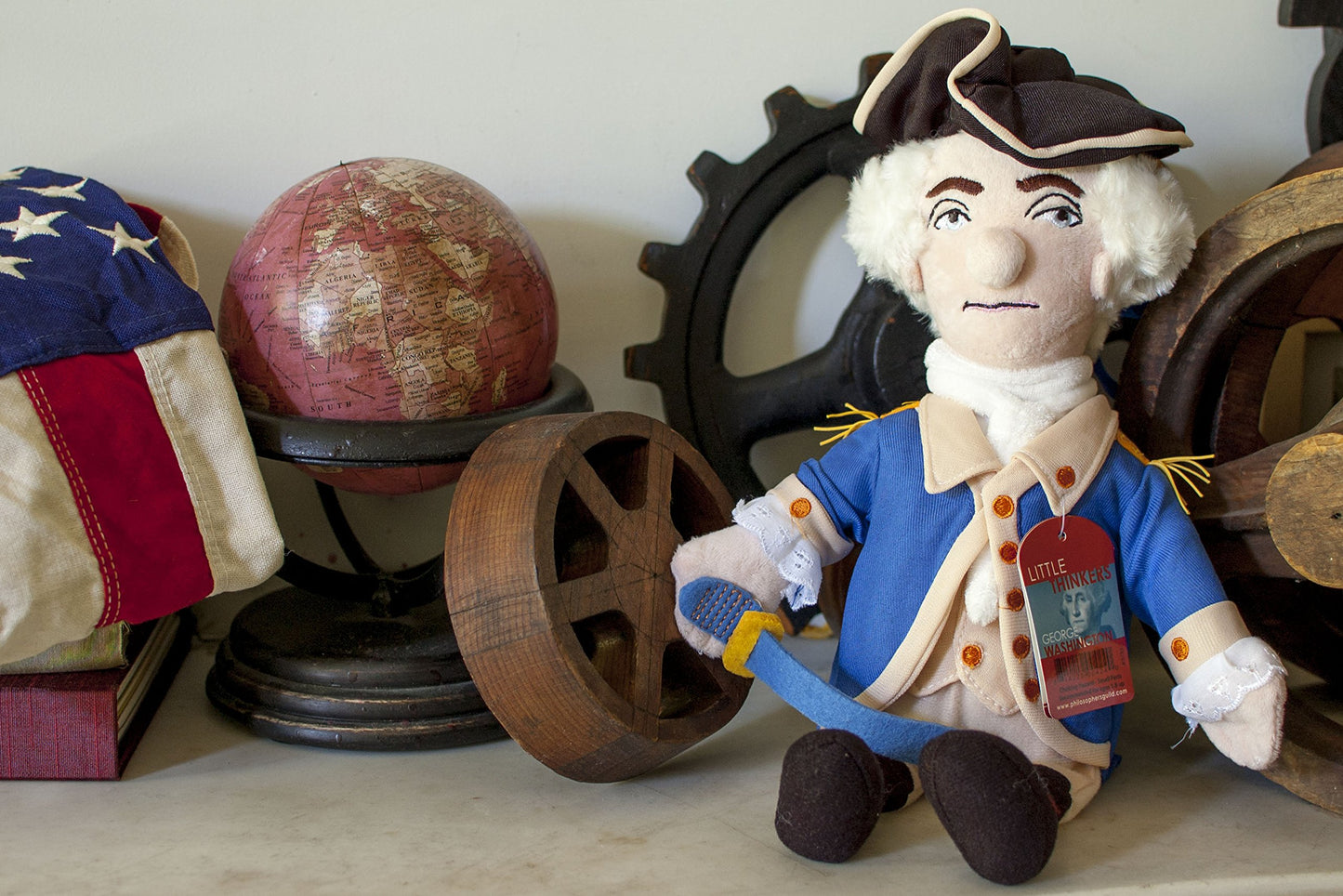 The Unemployed Philosophers Guild George Washington Doll - 12" Soft Stuffed Plush Little Thinker