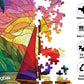 Springbok Tropical Sailing 500 Piece Square Jigsaw Puzzle for Adults - Poster Now Included - Stained Glass Sail Boat - Unique Cut Pieces - Made in USA